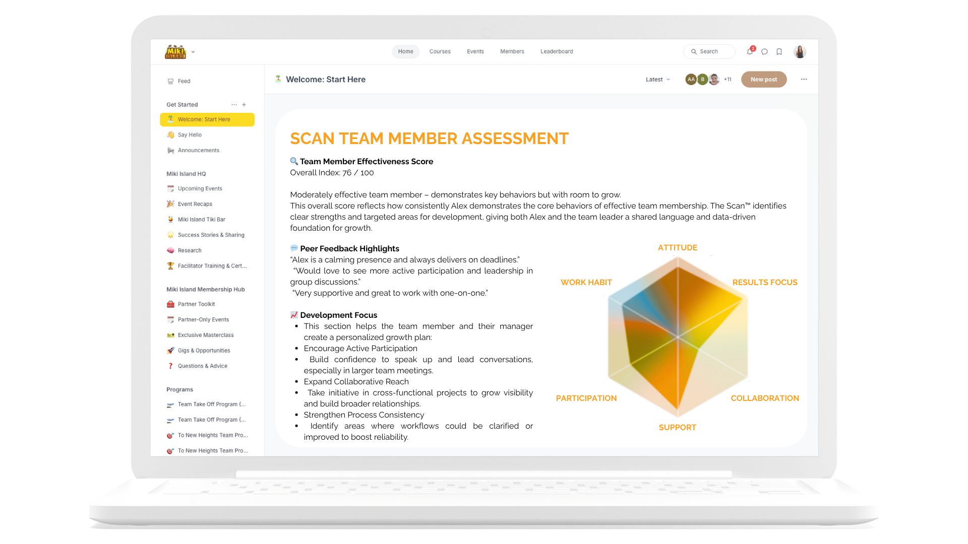 💬 Peer Feedback Highlights “Alex is dependable and brings calm to the team during pressure.” “Would love to see more proactive sharing of ideas in group settings.” 📈 Growth Focus Speak up more i 💬 Peer Feedback Highlights “Alex is dependable and brings calm to the team during pressure.” “Would love to see more proactive sharing of ideas in group settings.” 📈 Growth Focus Speak up more i